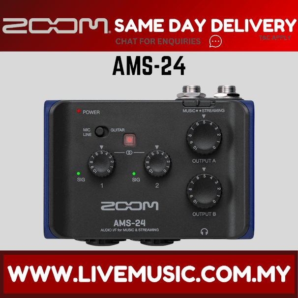 ZOOM AMS-24 USB AUDIO INTERFACE ( AMS24 / AMS 24 )
