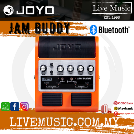 Joyo Jam Buddy Dual Channel 2x4 Watt Amplifier Portable Effect Pedal Speaker Amp For Electric Guitar - Orange