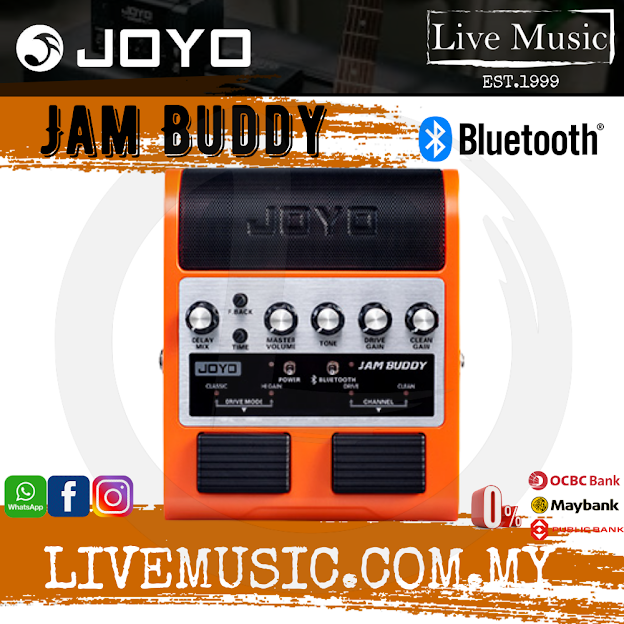 Joyo Jam Buddy Dual Channel 2x4 Watt Amplifier Portable Effect Pedal Speaker Amp For Electric Guitar - Orange
