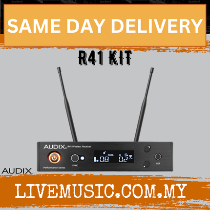 Audix R41 KIT A Performance Series Single-Channel UHF Diversity Receiver Microphones (R41 KIT/R41-KIT)