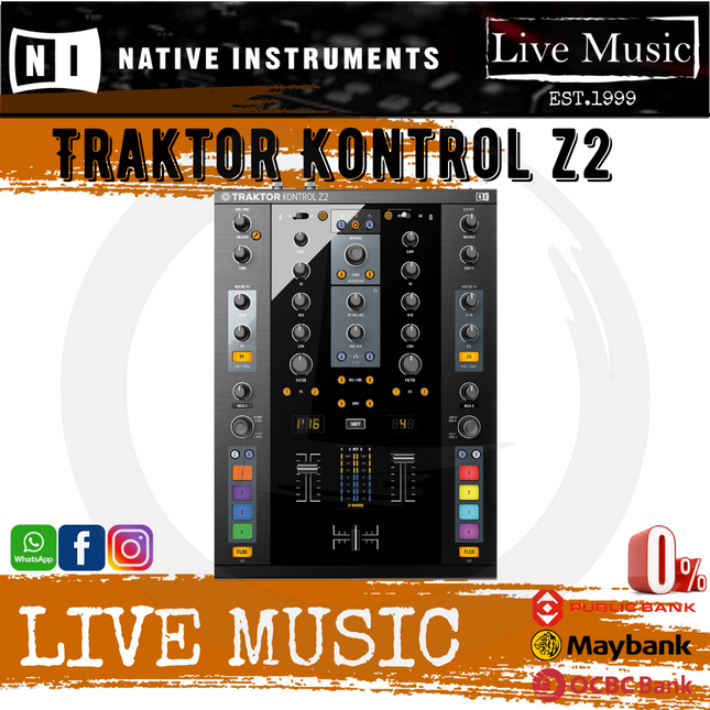 Native Instruments Traktor Kontrol Z2 2+2 Channel DJ Mixer