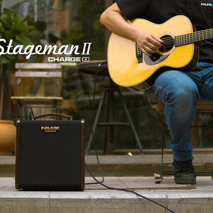 Nux AC80 Stageman II 80watt Charge Battery-Powered Acoustic Amplifier (AC-80)