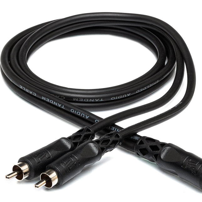 Hosa CYA-103 Y Cable, RCA to Dual RCA, 3 ft (CYA103/CYA 103)