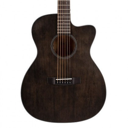 Cort Core-OC Spruce Acoustic-Electric Guitar with Bag - Open Pore Trans Black (CoreOC/CORE)