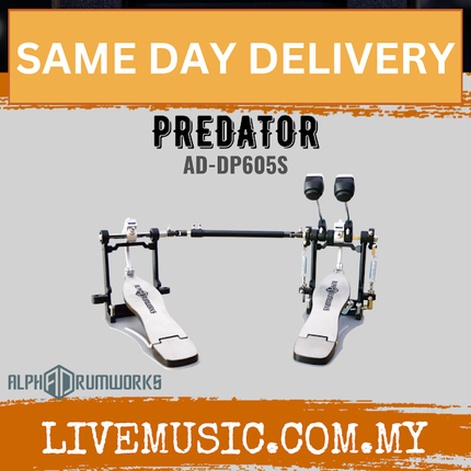 Alpha Drumworks AD-DP605 Predator Double Pedal ( ADDP605 AD DP605 )