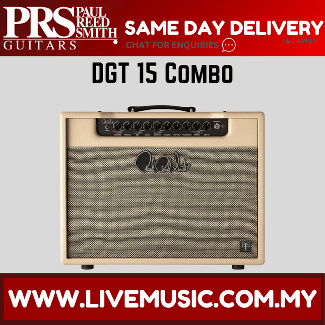 PRS DGT 15 1x12 Combo Tube Amplifier, Blonde ( DGT15 / DGT-15 )