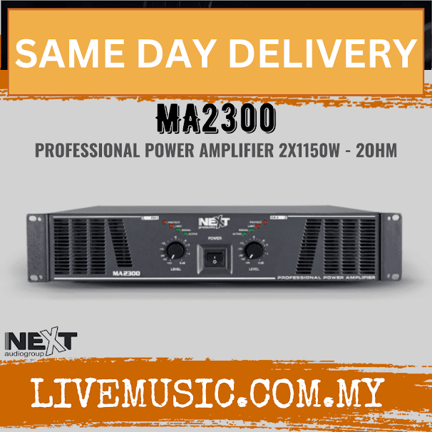 Next Audio MA2300 2U Professional Power Amplifier ( MA-2300 / MA 2300 )