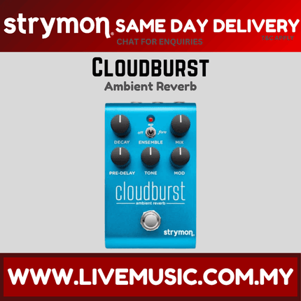 Strymon Cloudburst Ambient Reverb Guitar Effects Pedal