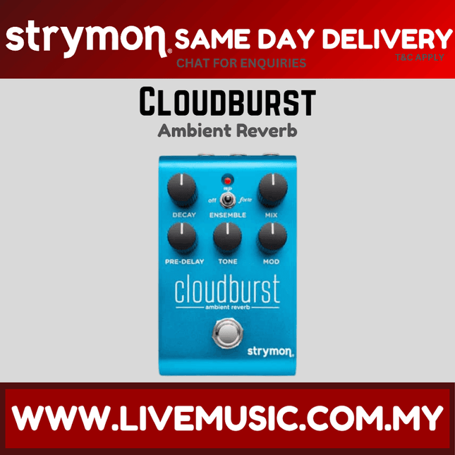 Strymon Cloudburst Ambient Reverb Guitar Effects Pedal