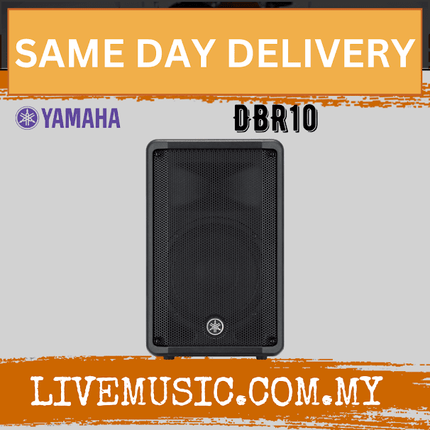 Yamaha DBR10 700-watt Powered Speaker w/Speaker Stand - Pair ( DBR-10 / DBR10 )