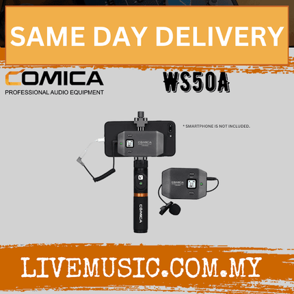 Comica Audio WS50A UHF Mini&Flexible Wireless Microphone (WS50 A WS50-A)