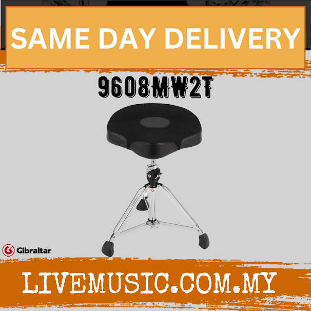 Gibraltar 9608MW2T Airtech Oversized Saddle Drum Throne (9608-MW2T/9608 MW2T)