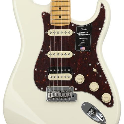 Fender American Professional II HSS Stratocaster Electric Guitar, Maple Fretboard - Olympic White