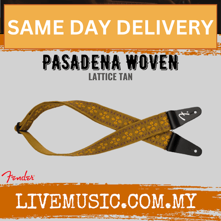 Fender Pasadena Woven Guitar Strap, Lattice Tan