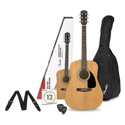 Fender FA-115 Dreadnought Guitar Pack V2 - Natural (FA115)