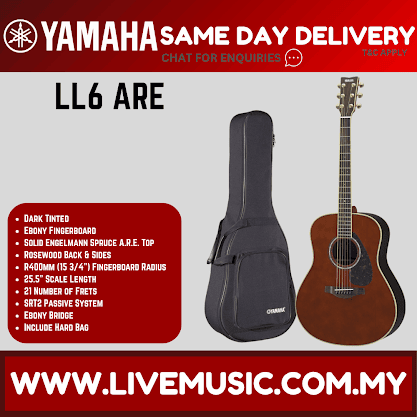 Yamaha LL6 ARE Original Jumbo Acoustic-Electric Guitar - ( LL6-ARE )