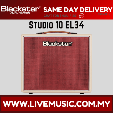 BLACKSTAR STUDIO 10 6L6 Electric Guitar 10-watt Class A Tube Combo with 6L6 AMPLIFIER (STUDIO10)