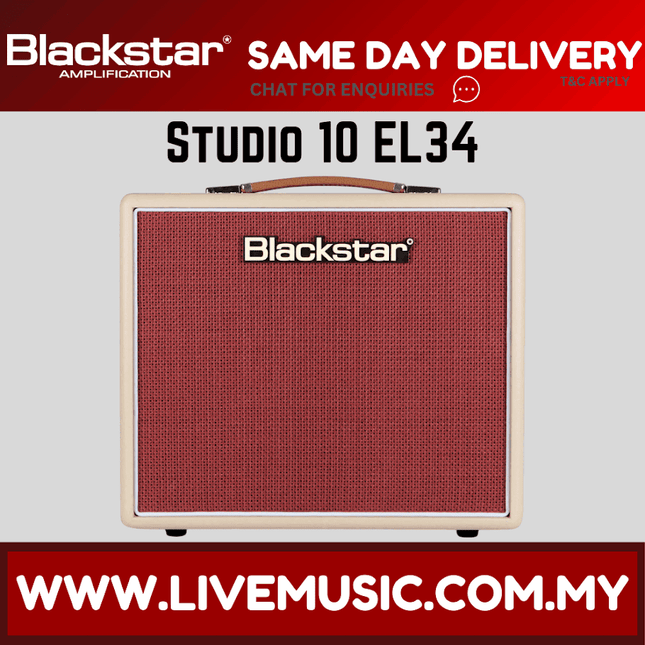 BLACKSTAR STUDIO 10 6L6 Electric Guitar 10-watt Class A Tube Combo with 6L6 AMPLIFIER (STUDIO10)