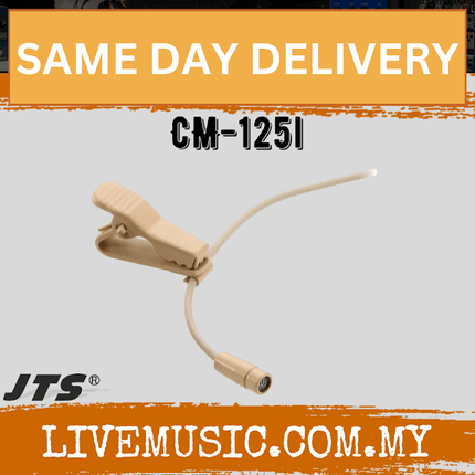JTS CM-125I Subminiature lavaliere microphone with detachable connecter - Beige ( CM125I / CM 125 I )