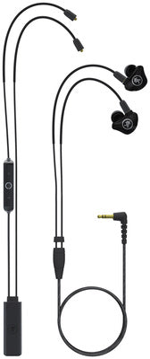 Mackie MP-120 BTA Single Dynamic Driver Professional In-Ear Monitors with Bluetooth Adapter (MP120/MP 120/MP120-BTA/MP120BTA)