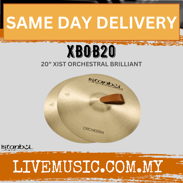 Istanbul Agop XBOB20 20" Xist Orchestral Brilliant Cymbal Pair (XBOB 20/XBOB-20)