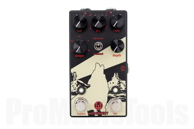 Walrus Audio Monument Harmonic Tap Tremolo V2 Guitar Effects Pedal, Obsidian Series