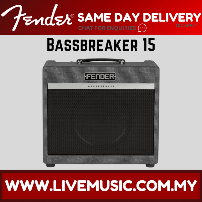 Fender Bassbreaker 15 Combo Guitar Amplifier
