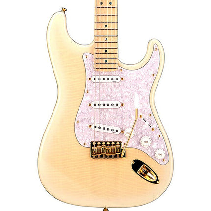 Fender Japan Ritchie Kotzen Stratocaster Electric Guitar, Maple FB, See-Through White Burst