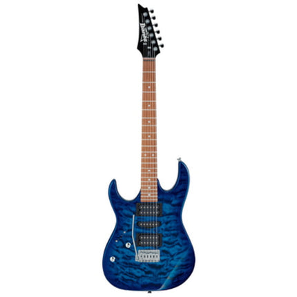 Ibanez Gio GRX70QAL-TBB Left-Handed Electric Guitar - Transparent Blue Burst (GRX70QA)