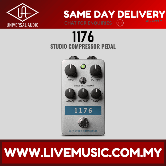 Universal Audio UAFX 1176 Studio Compressor Pedal
