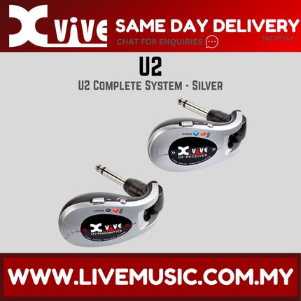 Xvive U2 Digital Wireless Guitar System With Rechargeable Transmitter And Receiver - ( U 2 )