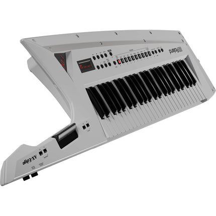 Roland AX-Edge - 49 Key Keytar Synthesizer with FREE Roland Strap and Adapter - White (AXEdge AX Edge)