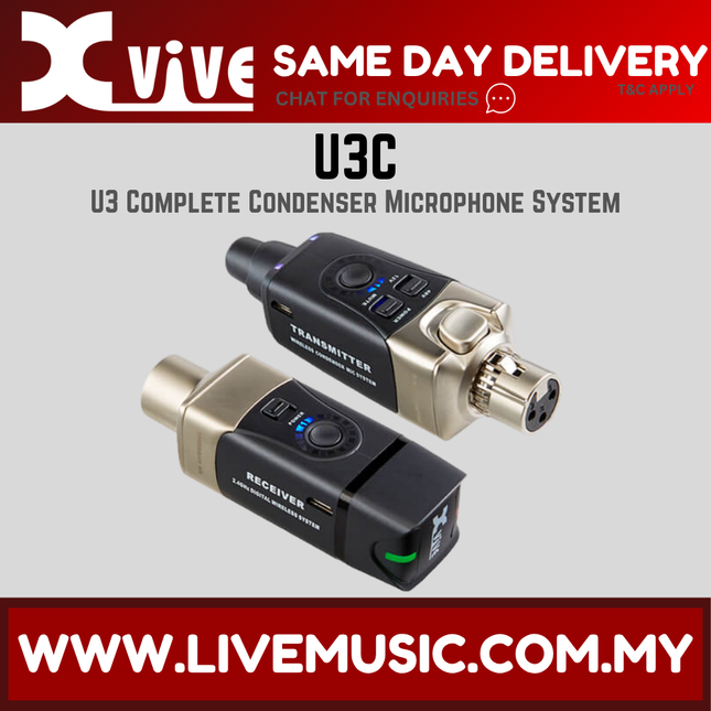 Xvive U3C Condenser Microphone System With Phantom Power For Condenser Mic ( U3 C )