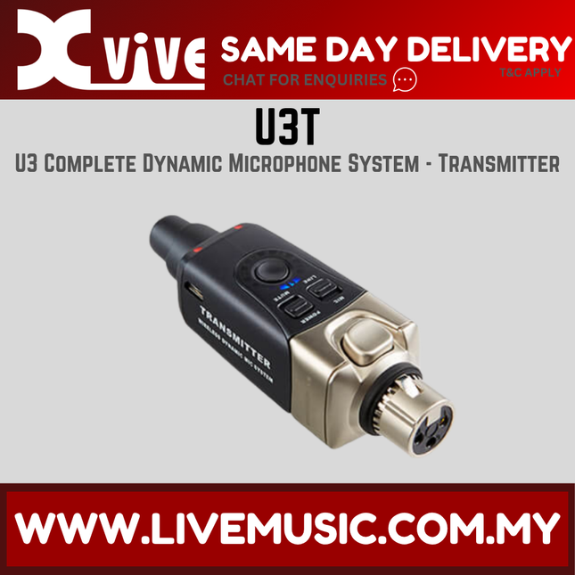Xvive U3T Microphone Wireless Transmitter System For Dynamic Mic ( U3 T )