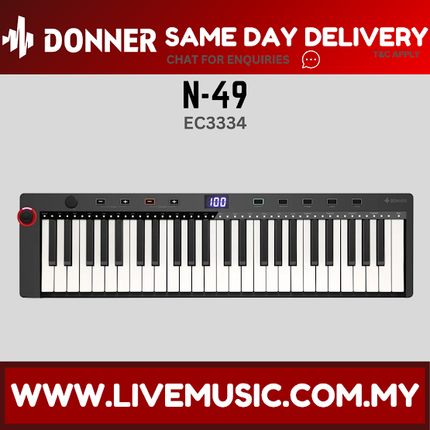 Donner N-49 USB Small Portable MIDI Keyboard Controller 49-Key ( N 49 / N49 )