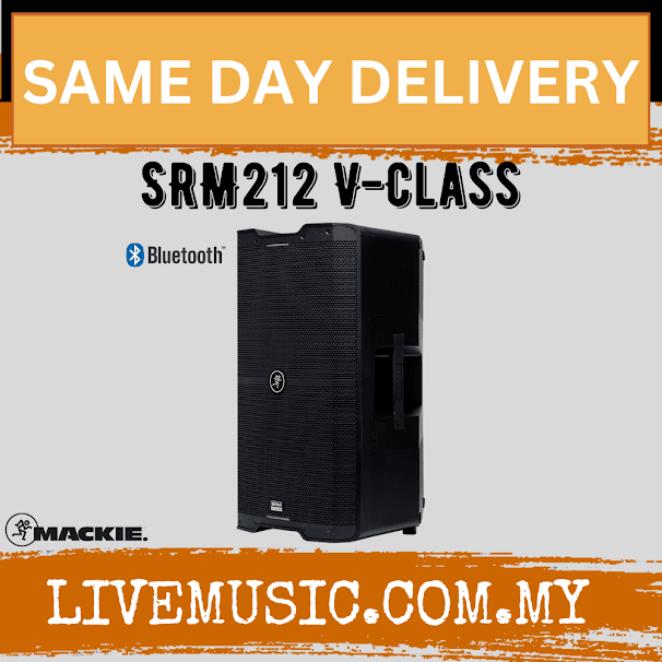 Mackie SRM212 V-Class 2000W 12-inch Powered Speaker (SRM 212/SRM-212)