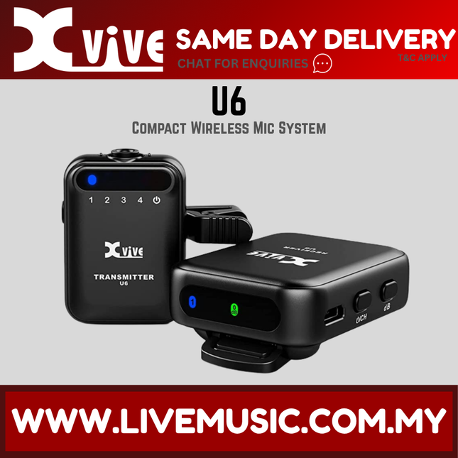 Xvive U6 Compact Wireless Mic System for DSLR Camera ( U 6 )