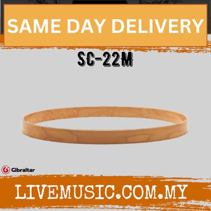 Gibraltar SC-22M 22inch Maple Gloss Hoop, Natural
