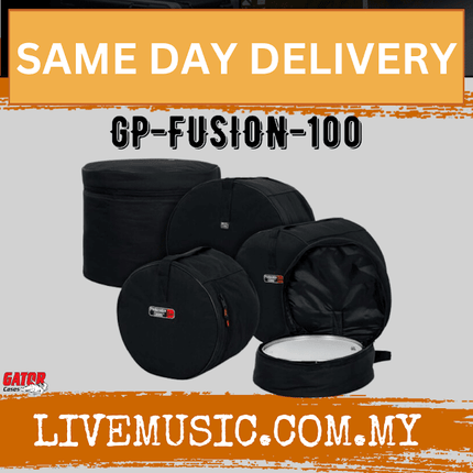 Gator GP-FUSION-100 5-Piece Padded Drum Bag Set (GPFUSION100/GP Fusion 100)