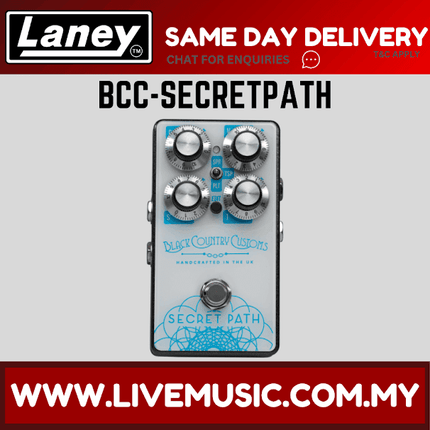 Laney BCC-SECRETPATH Black Country Customs Secret Path Reverb Effects Pedal