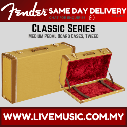 Fender Classic Series Tweed Pedalboard Case, Medium