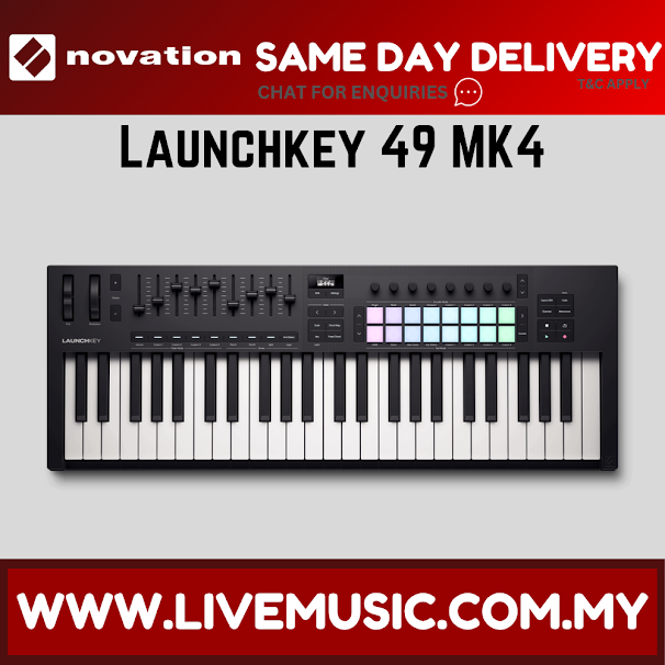 Novation Launchkey 49 MK4 Keyboard Controller