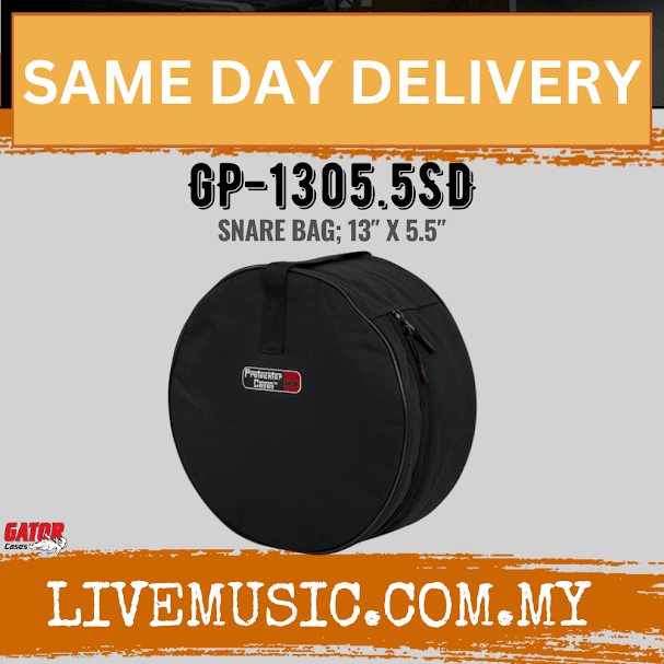 Gator GP-1305.5SD 13"x5.5" Standard Series Padded Snare Bag (GP13055SD/GP1305.5SD)