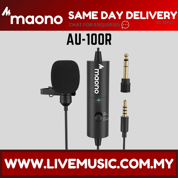 MAONO AU100R Rechargeable Lapel Microphone ( AU-100R / AU 100R )