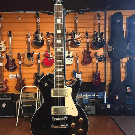Cort CR200 Electric Guitar Jatoba Fretboard with Gig Bag - Black (CR-200/CR 200)