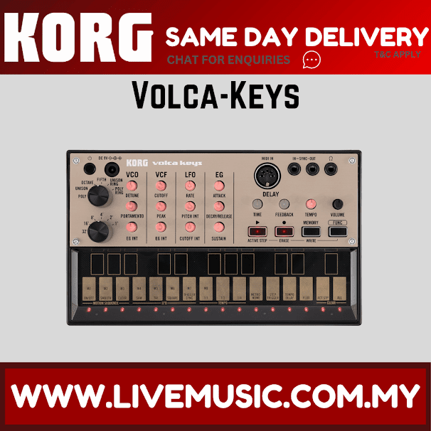 Korg Volca Keys Analog Loop Synthesizer Midi Controller (VolcaKeys/Volca-Keys)