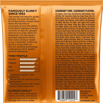 Ernie Ball 2222 Electric Guitar Strings Hybrid Slinky Nickel Wound (9-46/EB2222)