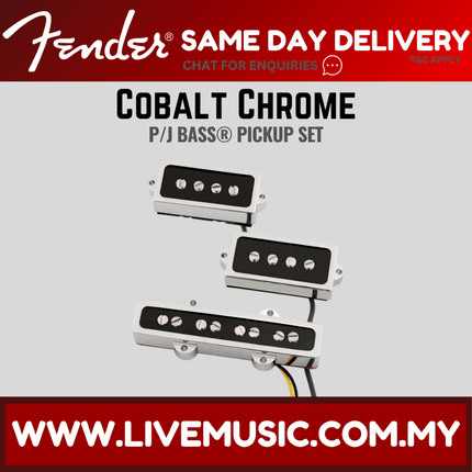 Fender Cobalt Chrome P/J Bass Pickup Set