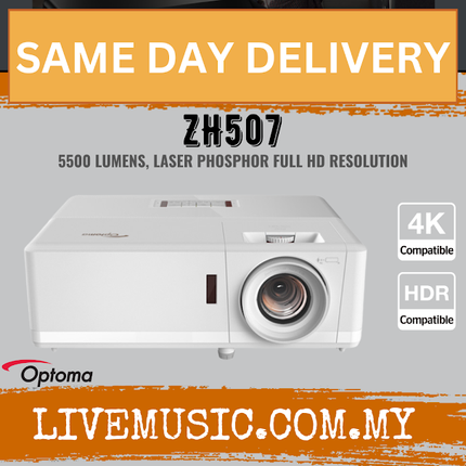Optoma ZH507 Compact High Brightness Laser Projector ( ZH-507 / ZH 507 )