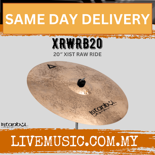 Istanbul Agop Cymbals XRWRB20 20" Xist Raw Ride Cymbal (XRWRB 20/XRWRB-20)